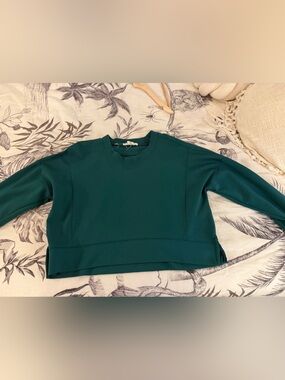 Women's Forest Green Crewneck Sweatshirt